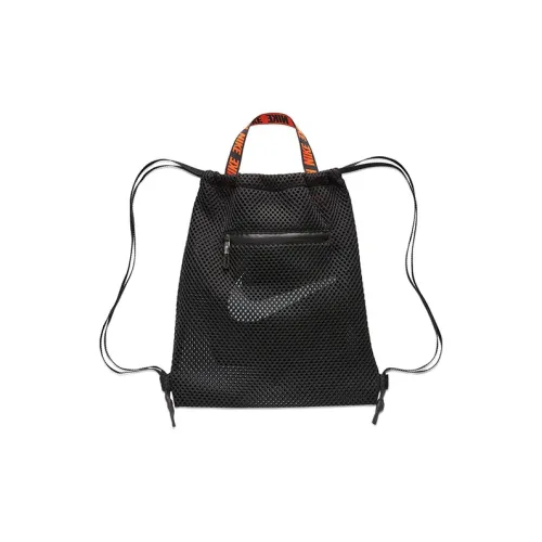 nike Полиэстер Спортивная Тренировочная Сумка Рюкзак Стандартный Унисекс Оранжевый Черный