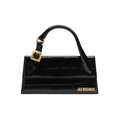 Jacquemus Le Chiquito Телячья кожа Сумка через плечо Сумка Женская Черная