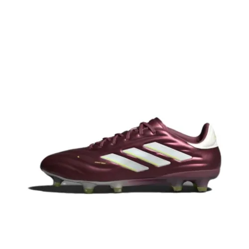 Adidas COPA PURE 2 FG Твердый Грунт Амортизация Износостойкие Футбольные Бутсы Унисекс Красный Белый