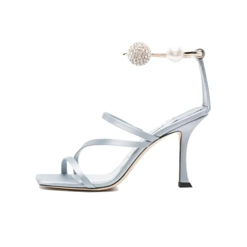 Jimmy Choo One Ремень Сандалии Высота каблука 9 см Женские Ледяной Синий