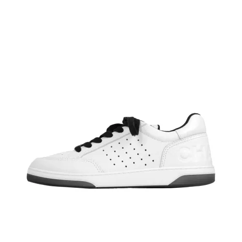 CHANEL Низкий Топ Стильный Скейтбординг Мужской Белый