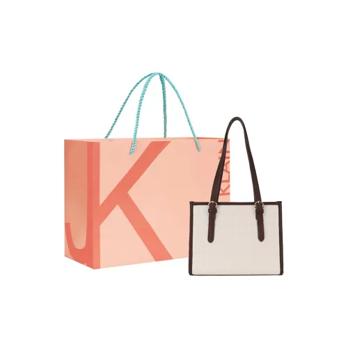 JANE KLAIN ПУ (полиуретан) Сумка-тоут Сумка для покупок Сумка через плечо Большая Женская Белая и Черная Белая и Хаки