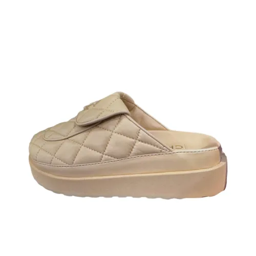 CHANEL Резиновая подошва Домашние тапочки Женские Хаки