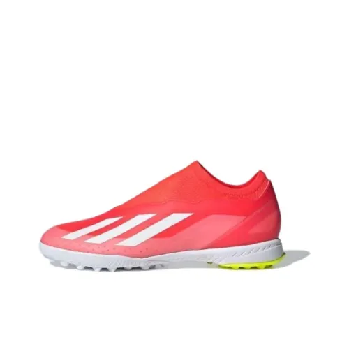 Adidas X CRAZYFAST LEAGUE HG Твердый Ground Shock Absorbers Slip-resistant Футбольные бутсы Унисекс Красный Белый