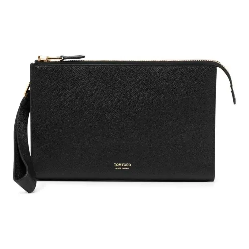 TOM FORD Клатч из телячьей кожи мужской черный