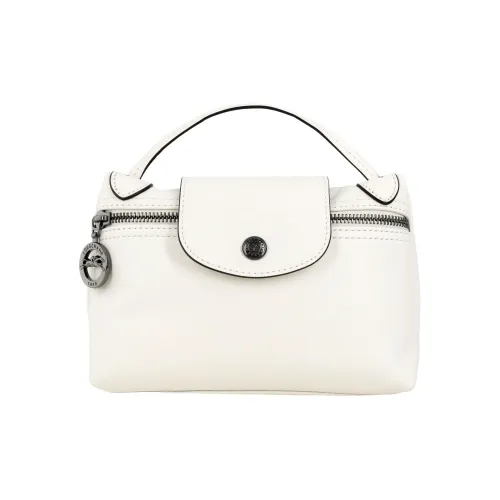 LONGCHAMP Le Pliage Коровья кожа Маленькая сумочка Сумка через плечо Женская Экрю