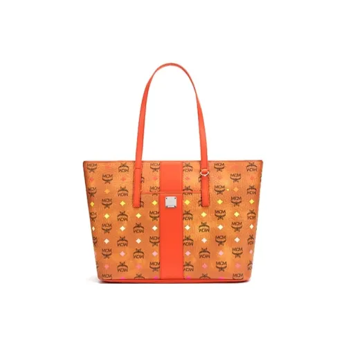MCM Сумка Tote из искусственной кожи сумка для покупок сумка через плечо средняя женская красная