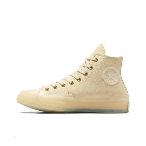 Converse 1970s High Top Canvas Shoes Unisex Beige Yellow Конверс 1970s Высокие Кеды Унисекс Бежево-Желтые