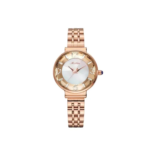 Meibin Кварцевый механизм Женские часы Белый циферблат