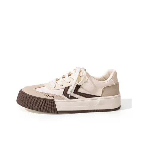 Feiyue Скейтборд Кроссовки Низкие Бежевые/Коричневые Женские