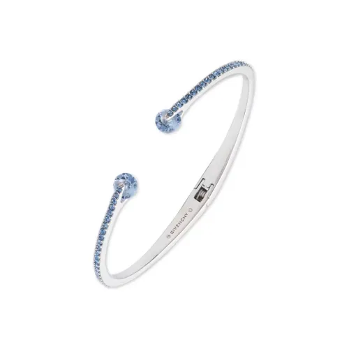 Givenchy Mixed Metal Crystal Bangles Women's Silver