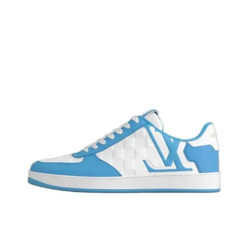 LOUIS VUITTON Rivoli SNEAKER Low Топ Скейтборд Кроссовки Мужские Белый Синий