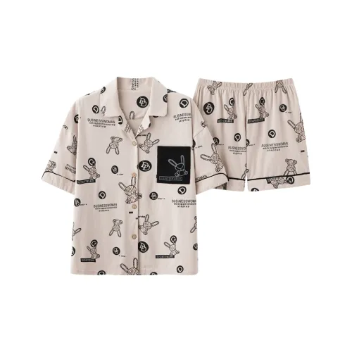 Huggy Kissy Пижамный комплект женский кофейно-серый