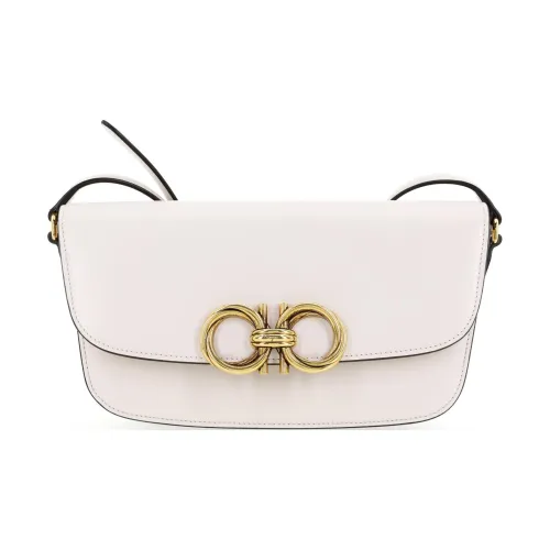 Ferragamo Кожа Седло Сумка Сумка через плечо Женская Розовая