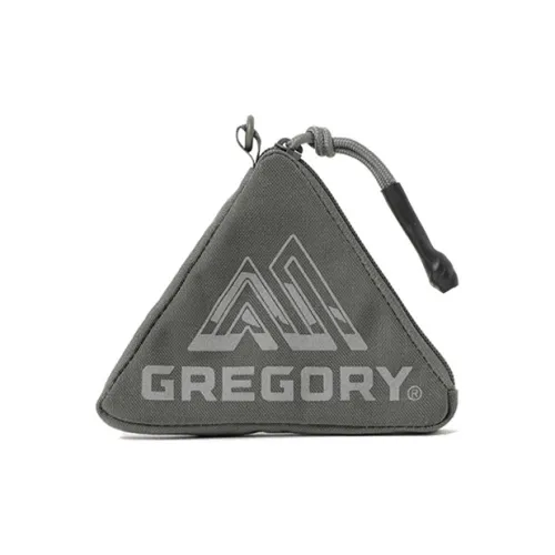 GREGORY Nylon Coin Purse Unisex Gray Green GREGORY Нейлоновый кошелек для монет унисекс серый зеленый