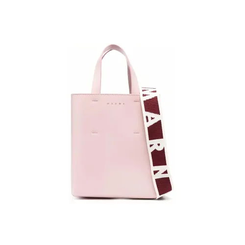 Marni Телячья кожа Тоут Сумка Сумка для покупок Сумка через плечо Сумка Мини Женская Розовая