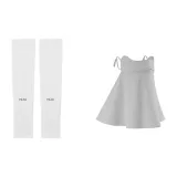 Gray Mask + White Cooling Arm Sleeves  
Серый Маска + Белые Охлаждающие рукава