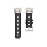 Функциональный ремешок из фторкаучука - обсидиан черный