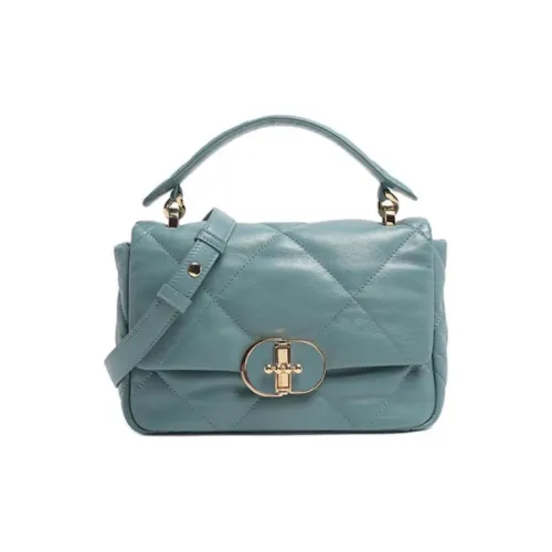 DILAKS Sheepskin Crossbody One Shoulder Bag Regular Women's Iris Blue DILAKS Овчина Через плечо Одно плечо Сумка Стандартная Женская Ирис Синий