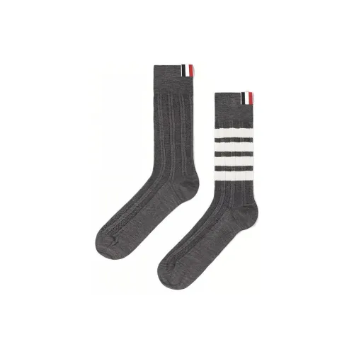 THOM BROWNE 1 пачка Medium Gray Мужские носки до икры MID