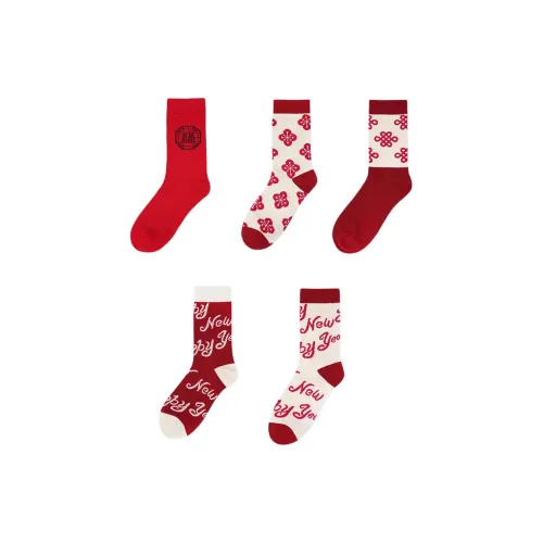 Pan Shijia Носки Crew Женские упаковка из 5 пар