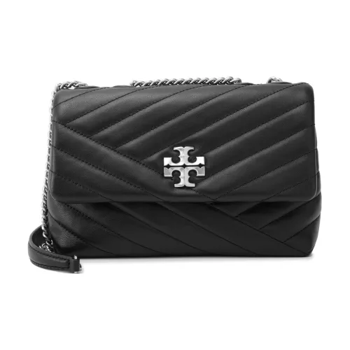 TORY BURCH Kira (Красный) Елочка Узор Пэчворк Кожа Сумка через плечо Сумка на плечо Женская Черная