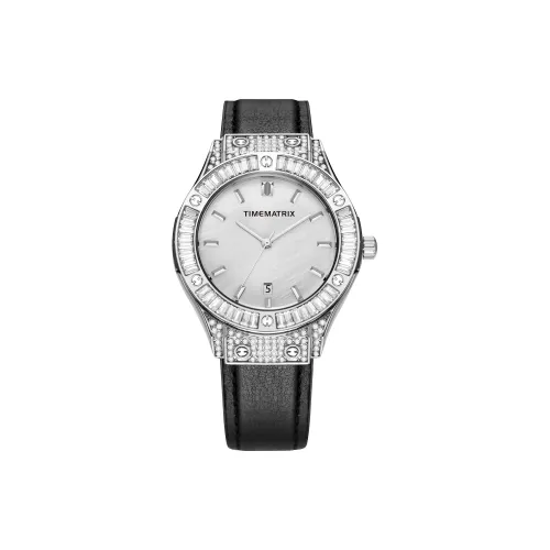 TIMEMATRIX Кварцевый механизм Женские часы 37 мм Белый