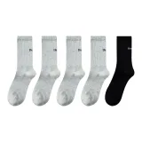 5 пар (4 серых + 1 черный)