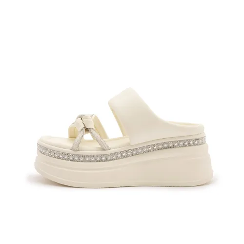 Milan Love Song Тихий противоскользящие слипоны женские бежевые