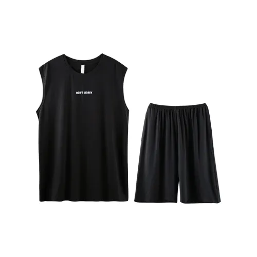 Empowering Words Верхняя одежда Готовый комплект пижам Мужской Черный