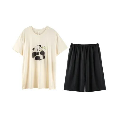 Empowering Words Пижамный комплект Мужской Абрикос