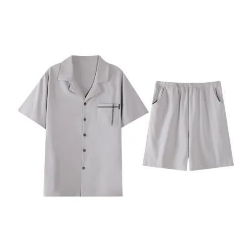 DAMOS·LOVE Пижамный комплект Летний Мужской Светло-Серый