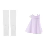 Фиолетовая маска + белые охлаждающие рукава