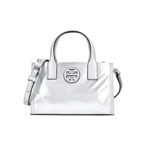 TORY BURCH Ella Нейлоновая Сумка через плечо Сумка через плечо Мини Женская Серебряная