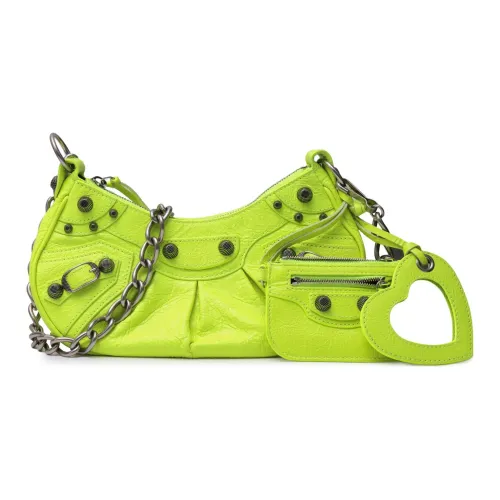 Balenciaga Le Cagole Сумка через плечо из кожи сумка на плечо женская зеленая