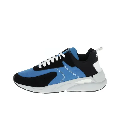 DIESEL Устойчивый к истиранию Низкий Топ Спортивный Лайфстайл Повседневная обувь Мужская Синий Черный