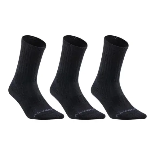 Носки для занятий спортом DECATHLON унисекс 3 упаковки черный