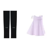 Фиолетовая маска + черные охлаждающие рукава