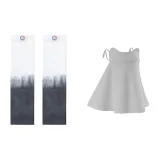 Серый маску для лица + бело-серые охлаждающие рукава