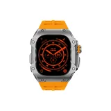 Серебряный корпус, апельсиновые ленты для принтера.