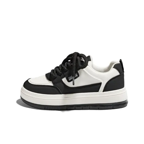 HUANQIU Износостойкий и Легкий Низкий Топ Кроссовки для скейтбординга Женские Белые Черные