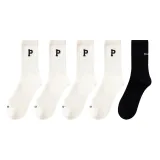 5 пар (4 экрю + черный)