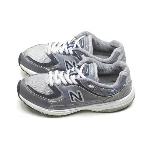 New Balance NB 2000 Амортизация и Дышащий Низкий Топ Беговые кроссовки Женские Серый