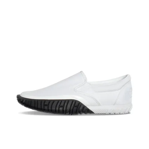 Onitsuka Tiger Duck Tiger Slip On Амортизация Износостойкий Низкий Топ Casual Унисекс Белый