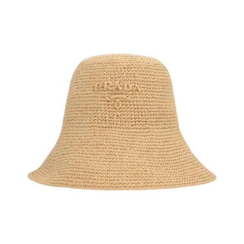 PRADA Вискоза Шапки и Кепки Женские Бежевые