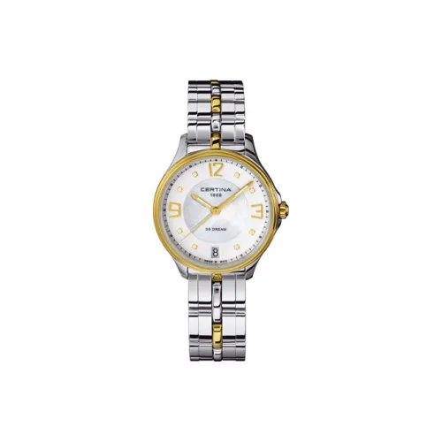 Certina Кварцевый механизм Женские часы Watch 30,5 мм Белый циферблат