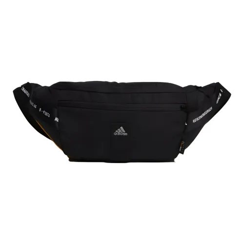 Adidas Полиэстер Sling Сумка Одно плечо Через плечо Бананка Обычный Унисекс Черный