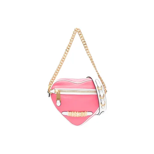 MOSCHINO Нейлоновая сумка через плечо женская розовая