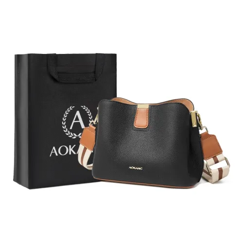 AOKANG Сумка из коровьей кожи ведрообразной формы сумка через плечо сумка на плечо стандартная женская