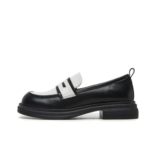 ZGR Лоферы Женские Белые Черные